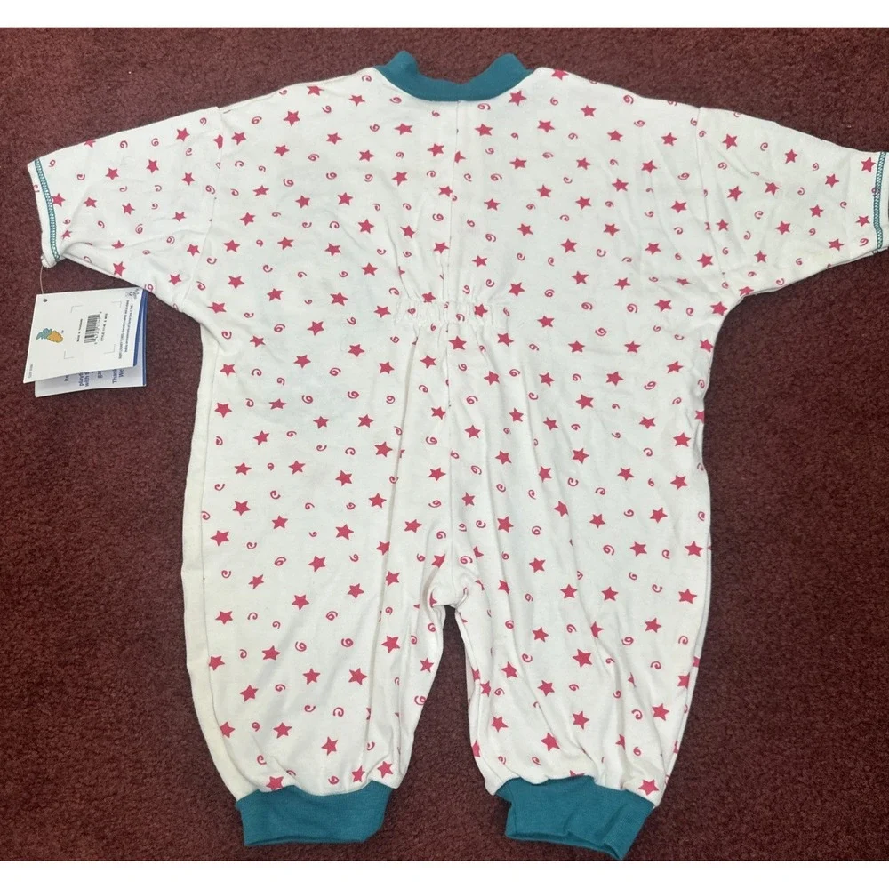 Vintage RARE 90s Baby Looney Tunes Romper Embroidered Baby Size 6 Months NEW NWT